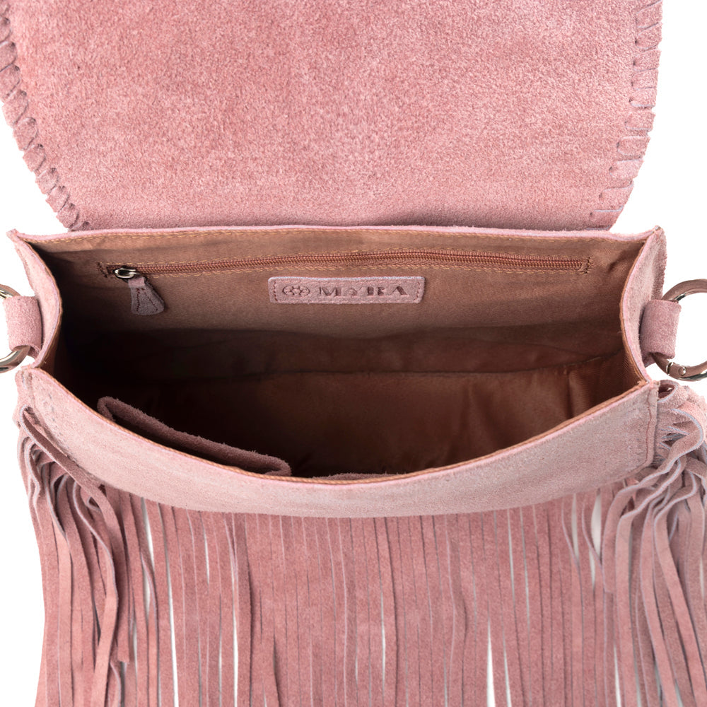Myra Mojave Meadow Leather Bag in Old Rose